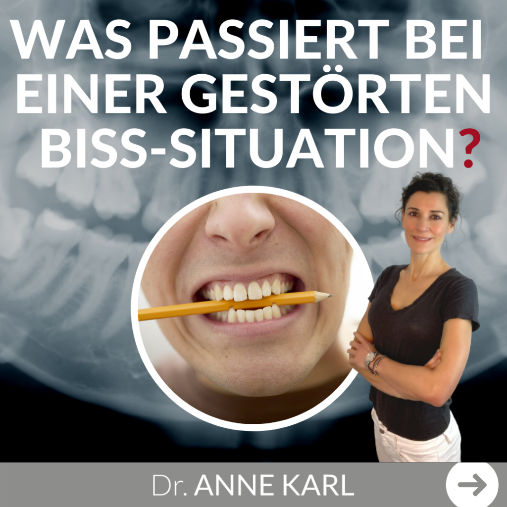 Gestörten Biss-Situation